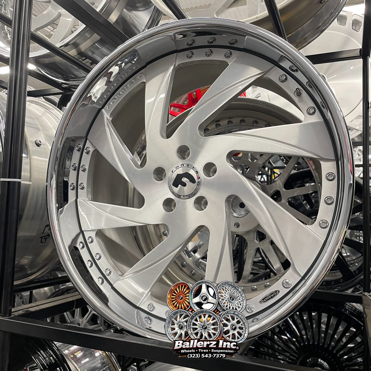 22×9/10 Forgiato Wheels Ivetto Wheel and Tire Package Ballerz inc Wheels Tires Suspensions (323) 543-7379